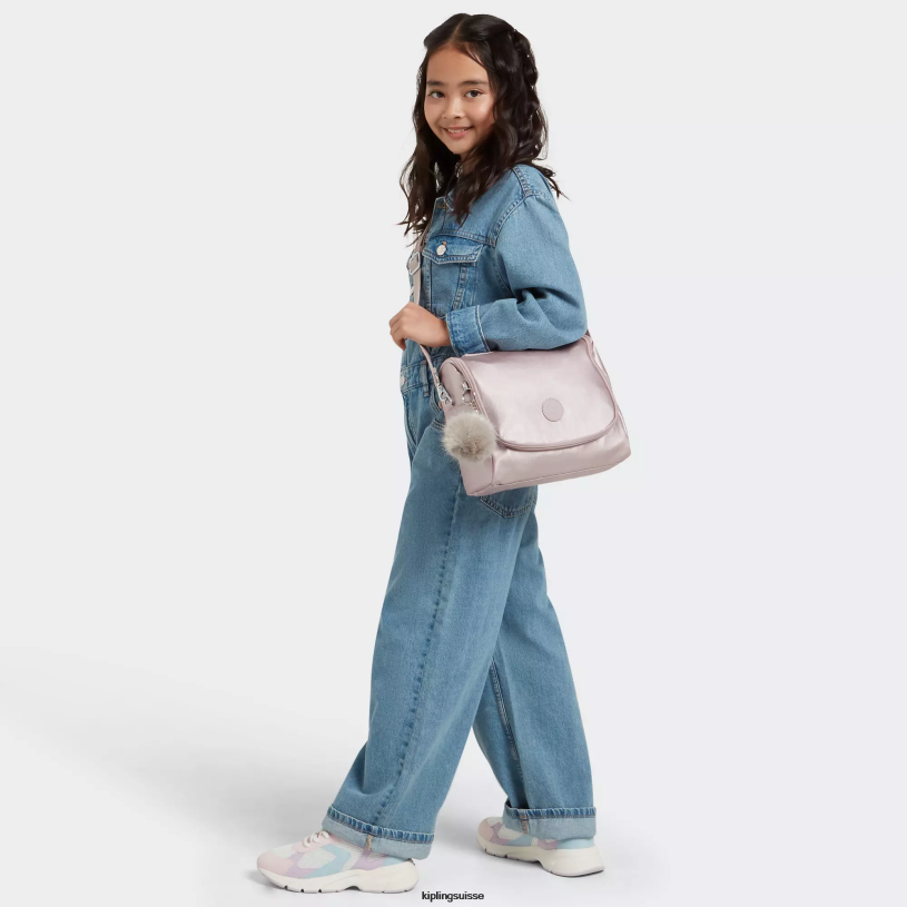 Kipling sacs à lunch rose métallique femmes nouveau sac à lunch métallique kichirou FPRN655