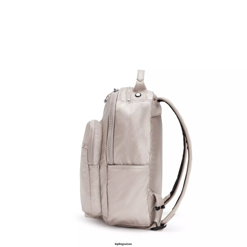Kipling petits sacs à dos lueur métallique femmes petit sac à dos métallisé pour tablette séoul FPRN418