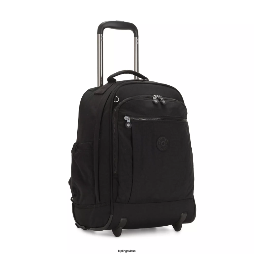 Kipling sacs à dos roulants vrai noir femmes regard grand sac à dos à roulettes FPRN495