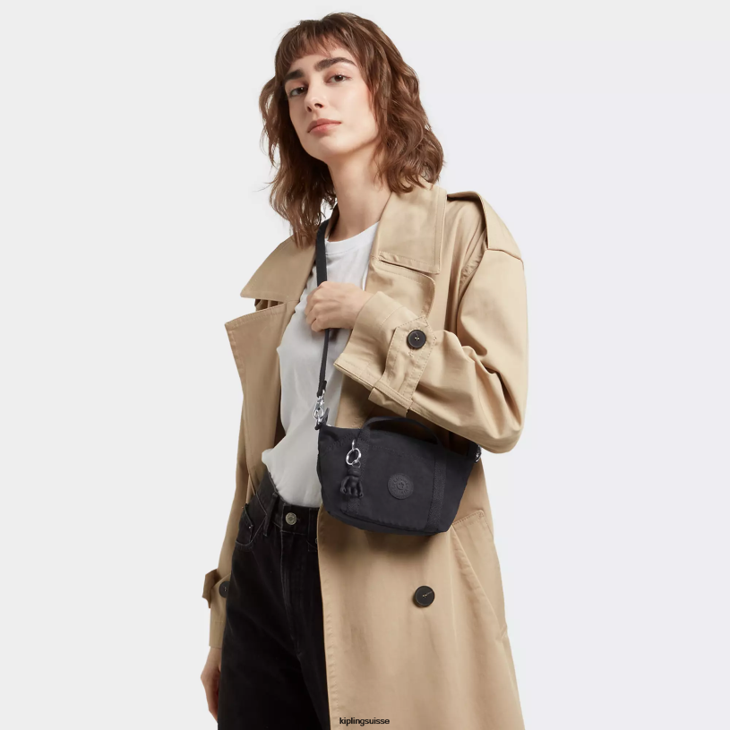 Kipling sacs à bandoulière noir noir femmes sac à bandoulière compact art FPRN3