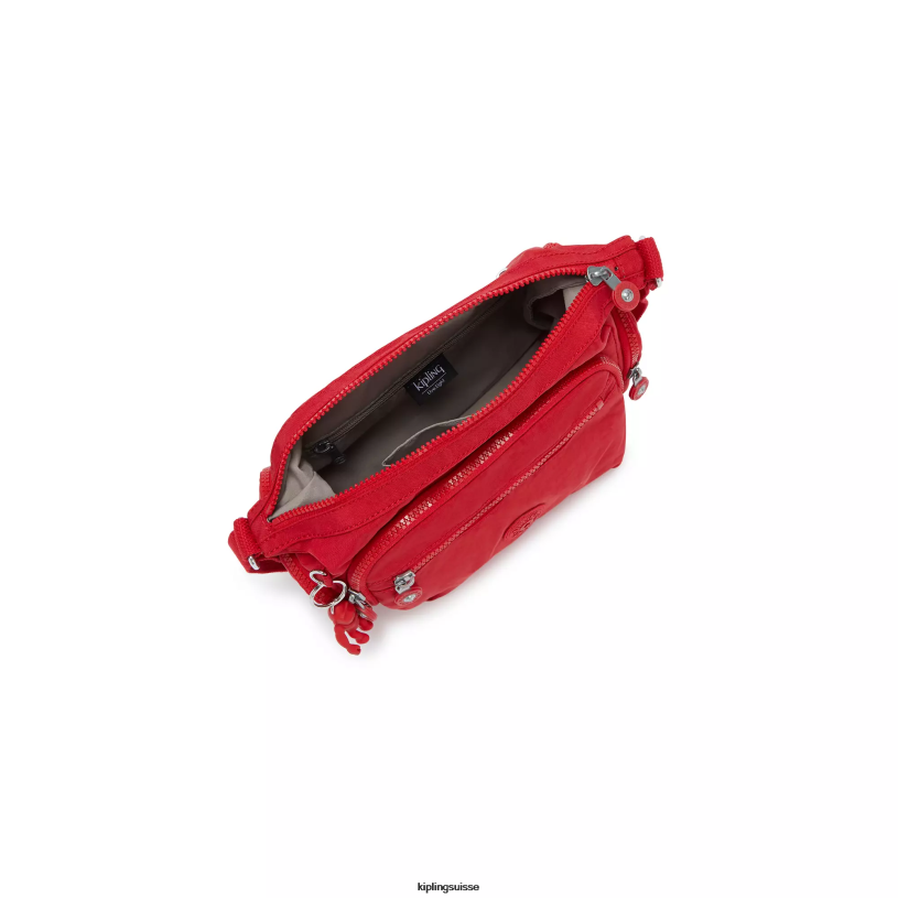 Kipling sacs à bandoulière rouge rouge femmes gabbie petit sac à bandoulière FPRN164