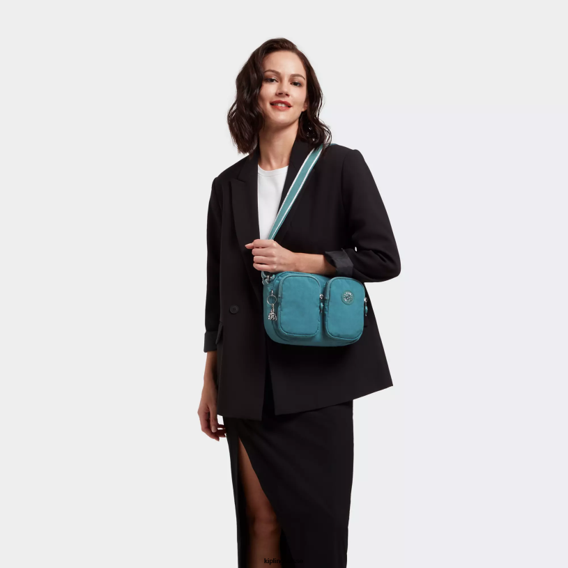 Kipling sacs à bandoulière sarcelle d'océan femmes sac à bandoulière patti FPRN217