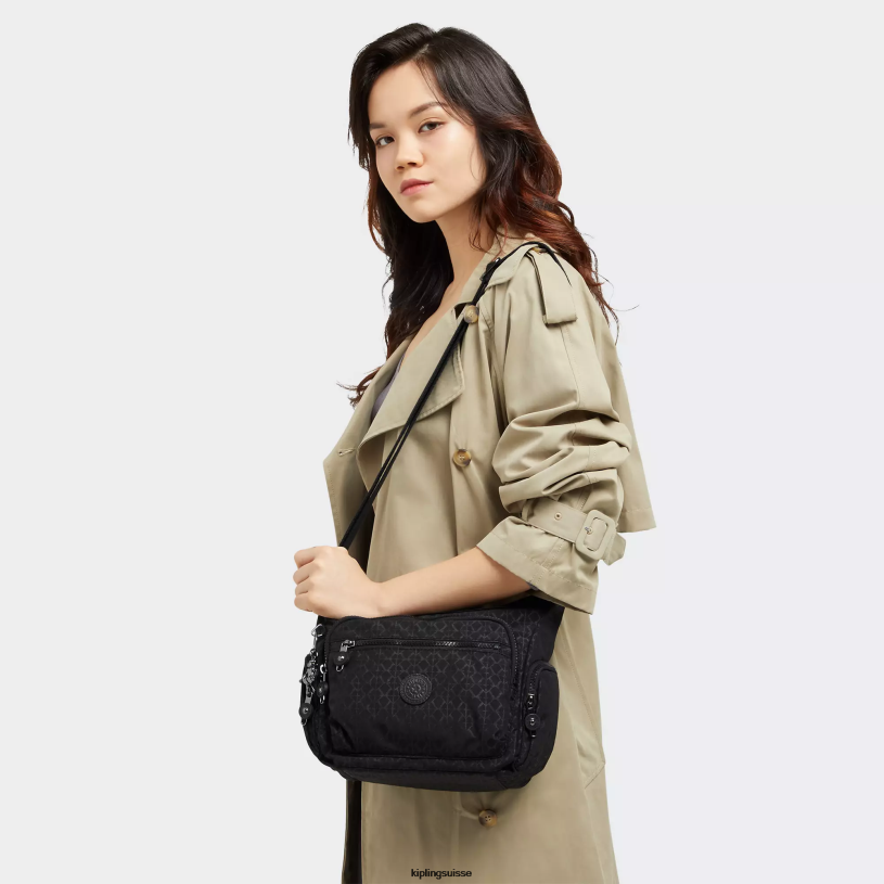 Kipling sacs à bandoulière signature en relief femmes gabbie petit sac à bandoulière imprimé FPRN233