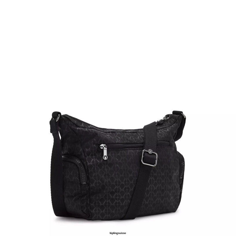 Kipling sacs à bandoulière signature en relief femmes gabbie petit sac à bandoulière imprimé FPRN233